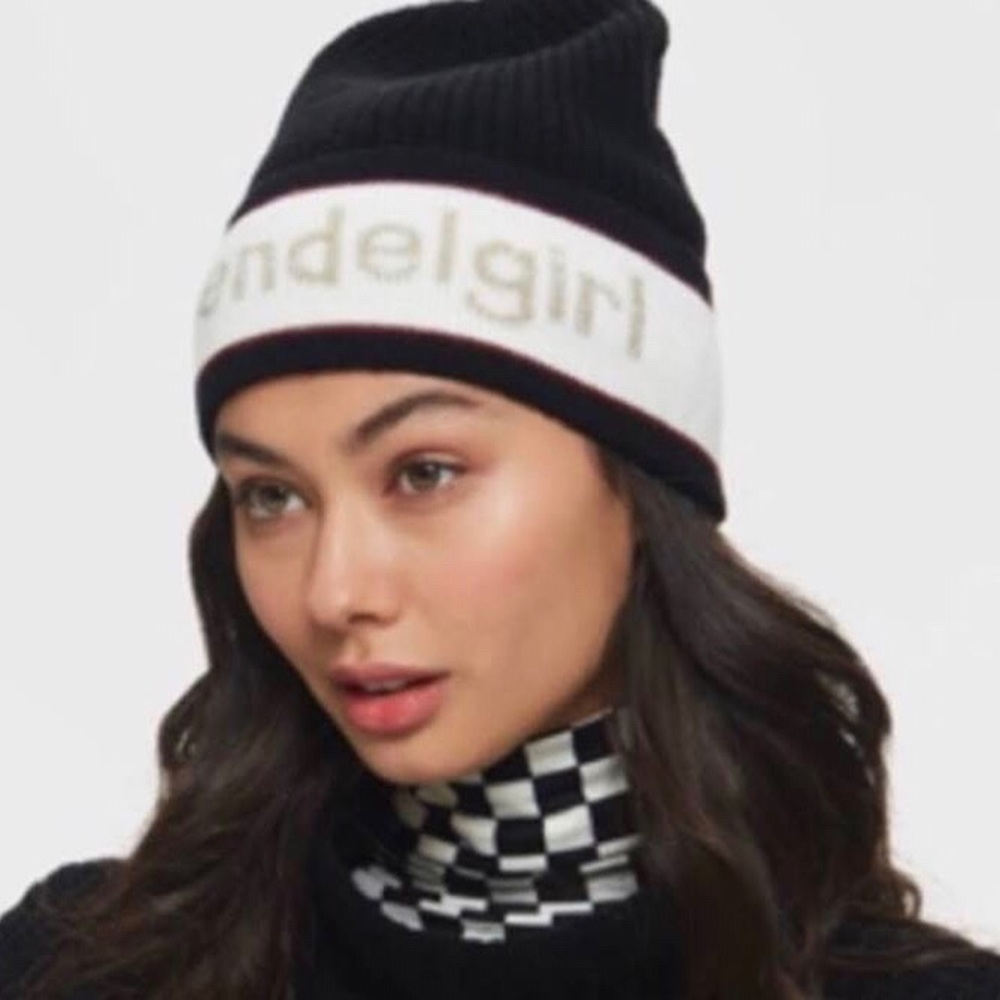 Henri Bendel Black Beanie